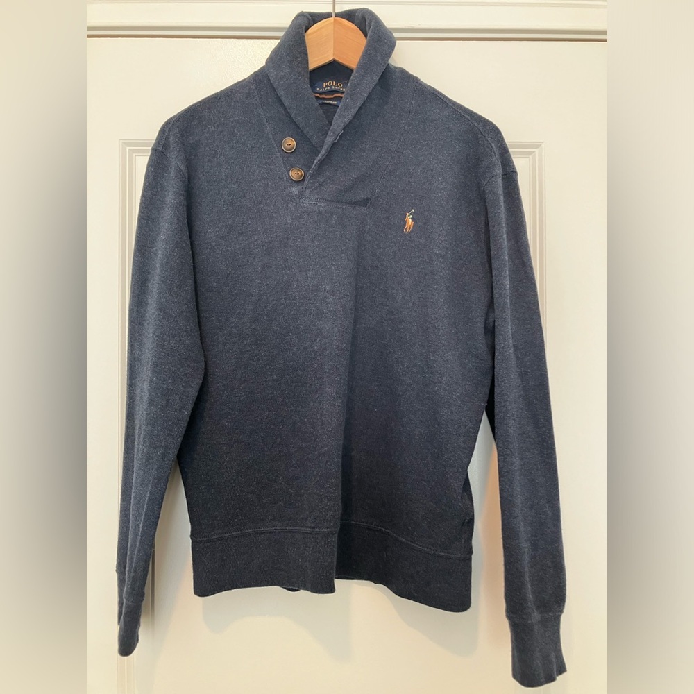 Ralph Lauren Men's Dark Blue cardigan shawl